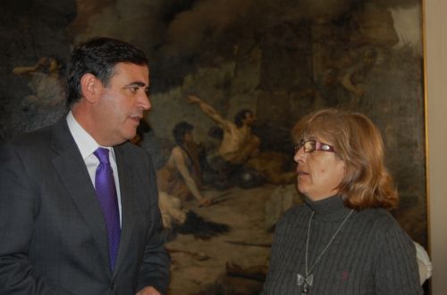 EL PRESIDENTE DE LA DIPUTACIÓN SE REÚNE CON LA ALCALDESA DE CASAREJOS